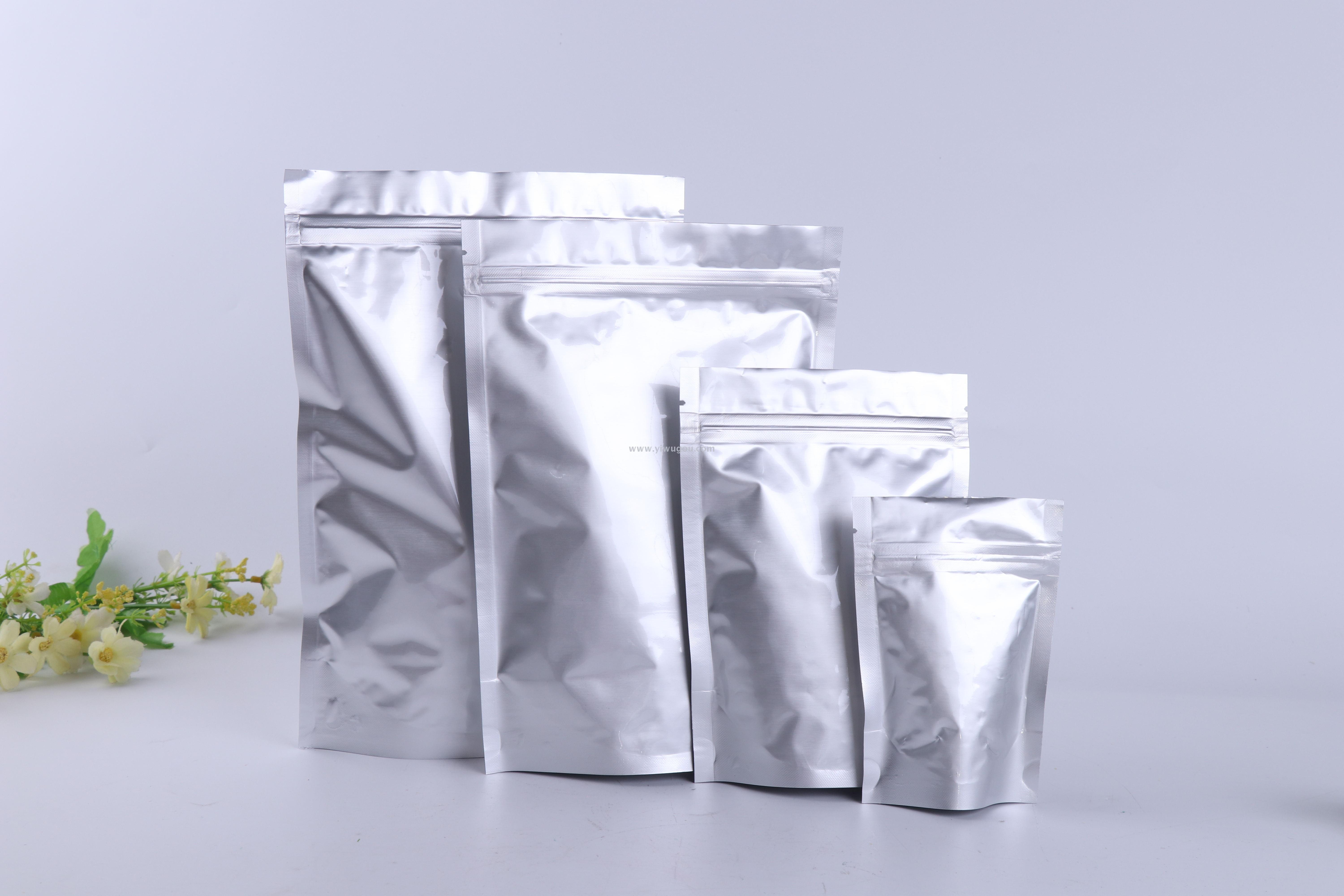 铝箔镀铝袋自立袋折抵食品袋塑料袋拉链袋