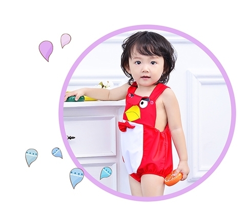 New cute swimsuit for children for girls, children and babies one-piece swimsuit for hot spring girls