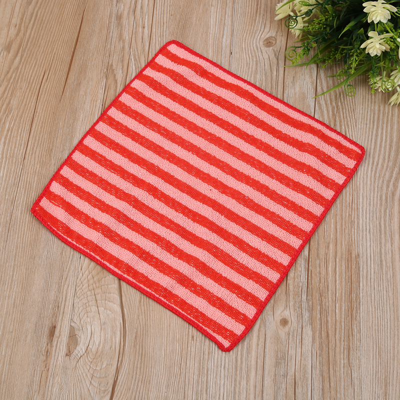 Striped square towel, all-cotton soft handkerchief, absorbent handkerchief towel Specification image