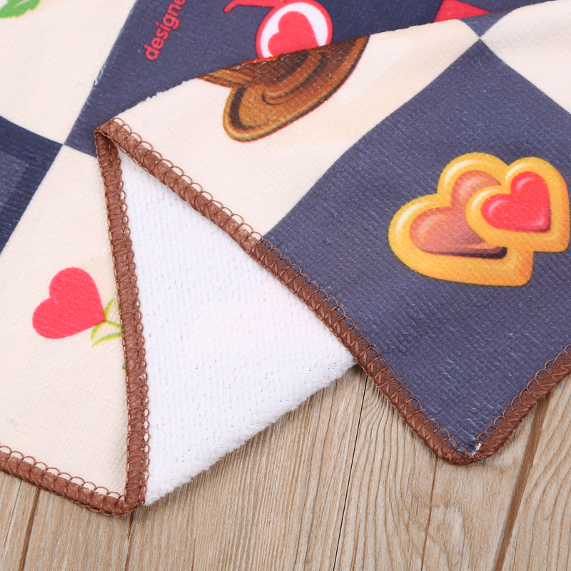 Factory direct sales of custom-made ultra-fine square towels, flower and floral cartoon printed tea towels Application Scenario