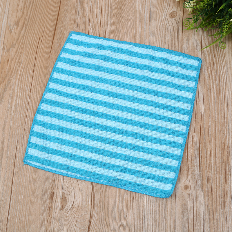 Striped square towel, all-cotton soft handkerchief, absorbent handkerchief towel details Picture