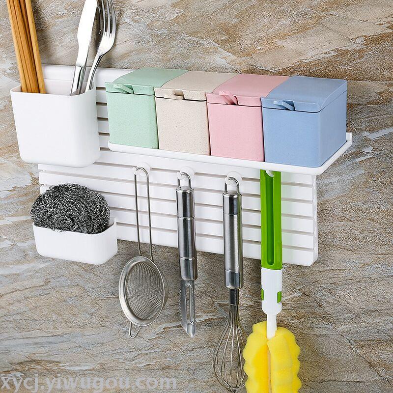 New kitchen seasoning rack storage rack with invisible suction cups Specification image