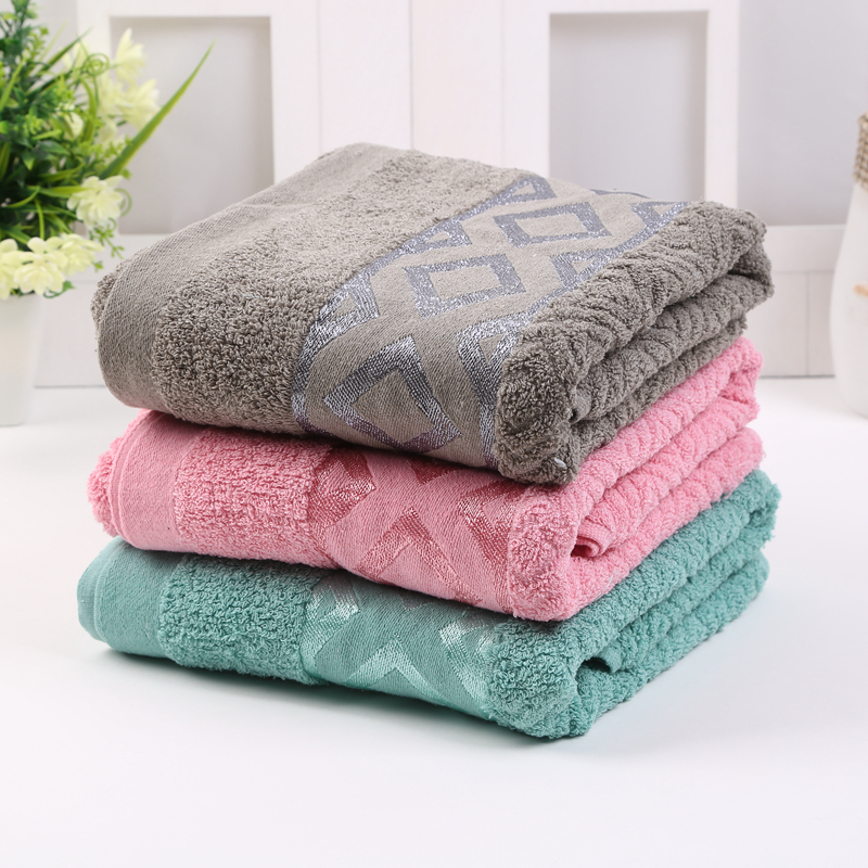 Pure cotton thickened jacquard diamond-shaped towel gift face towel is soft and comfortable