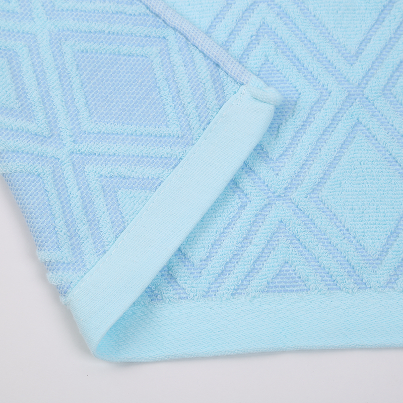 Diamond-shaped pure cotton household face towel, thickened plain jacquard absorbent face towel details Picture