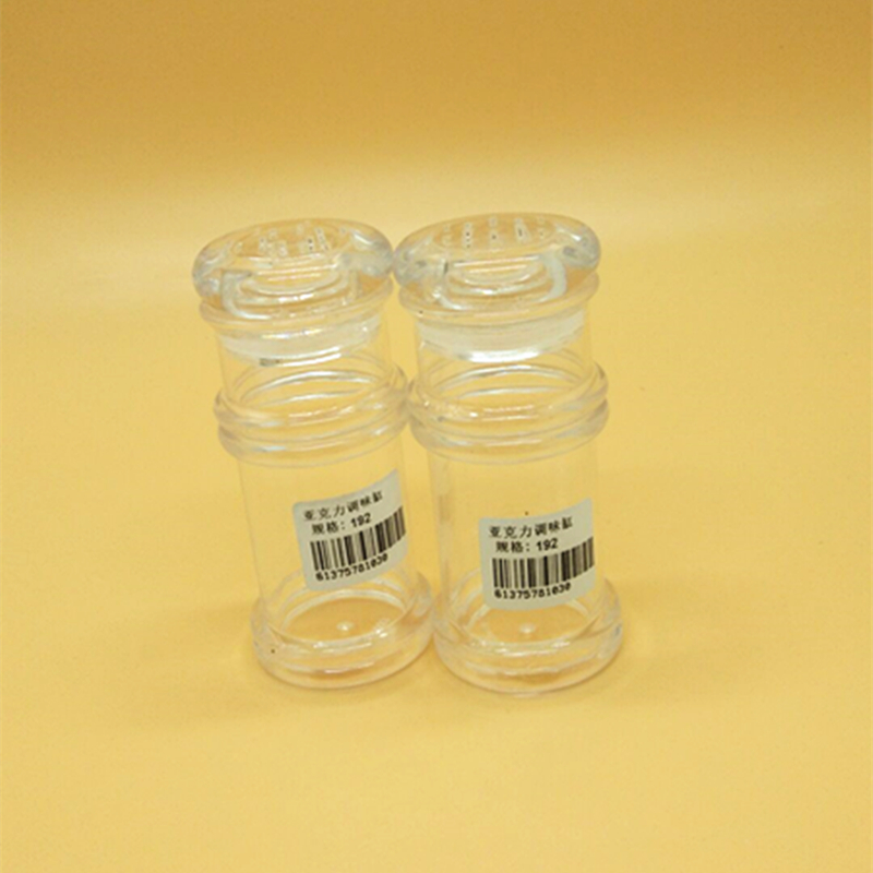 阳光百货 亚克力塑料调料瓶 透明水晶调料罐 防漏调味瓶图