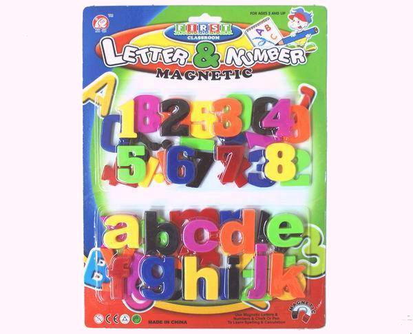 数字字母大小写字母冰箱贴 儿童玩具 双层冰箱贴产品图