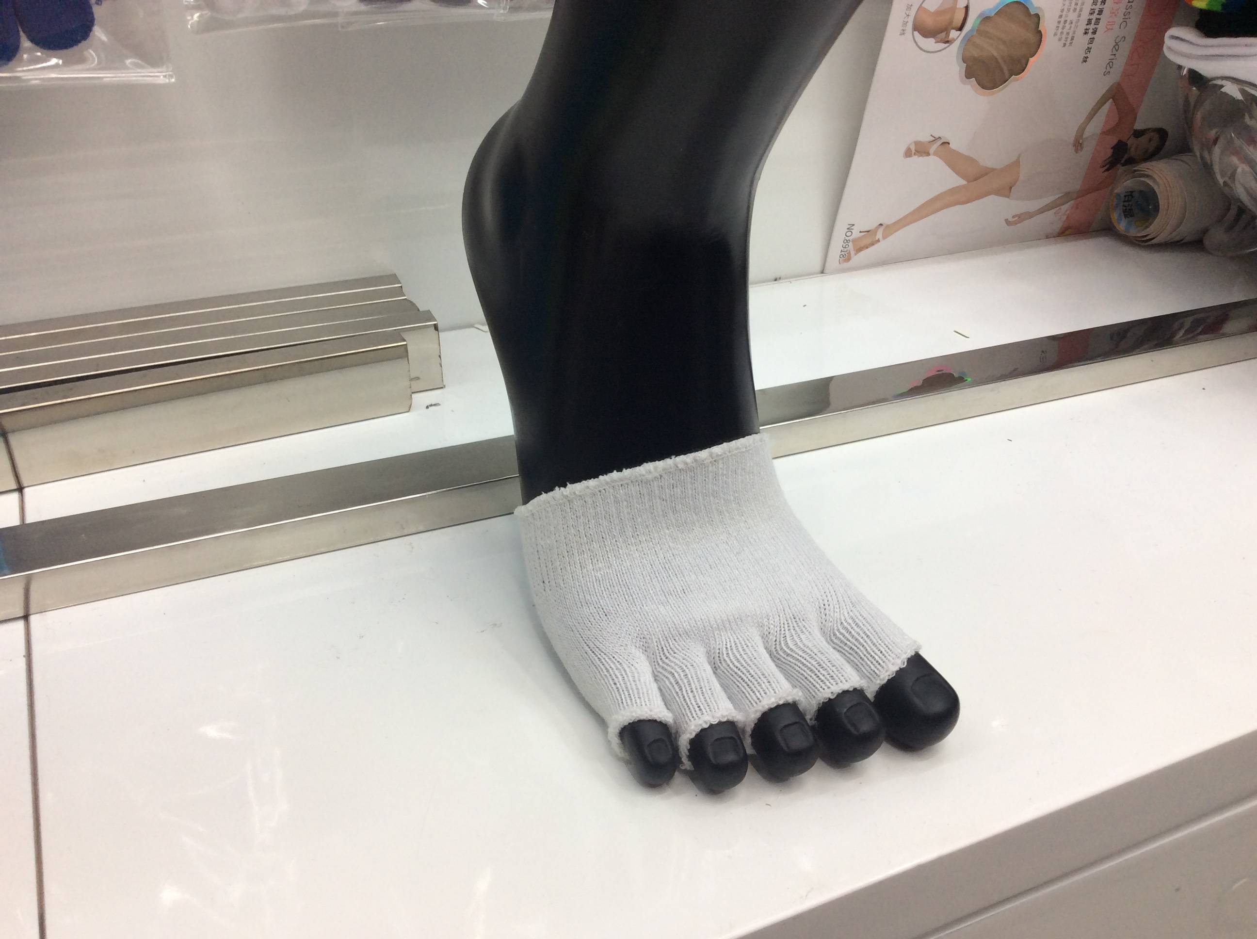 Hyatt Rabbit five-finger socks Lady open-toed boat socks Five-finger socks deodorant five-finger socks