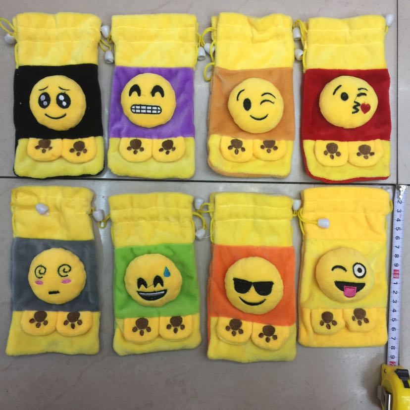 Plush wallet, children's shoulder bag, pull-out mobile phone bag, foot bag