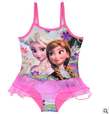 Hot girl Frozen bikini girl cartoon one-piece swimsuit fast selling on Amazon