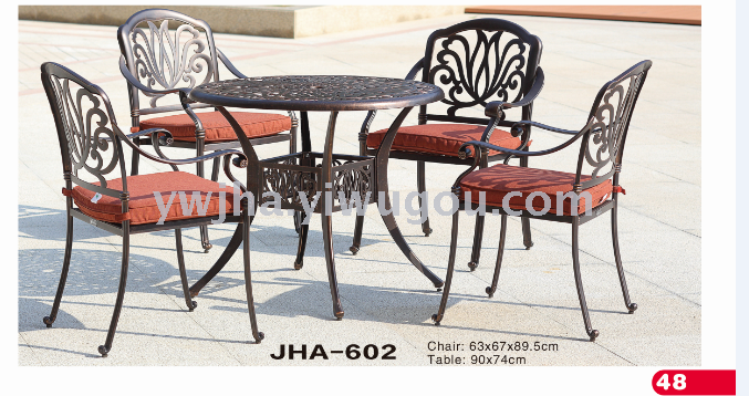 户外休闲高品质铸铝桌椅  花园别墅桌椅  铸铝餐桌