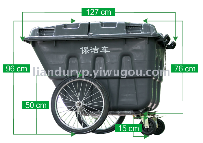Factory direct sales of 400L environmental sanitation trash can trucks and cleaning trucks details Picture