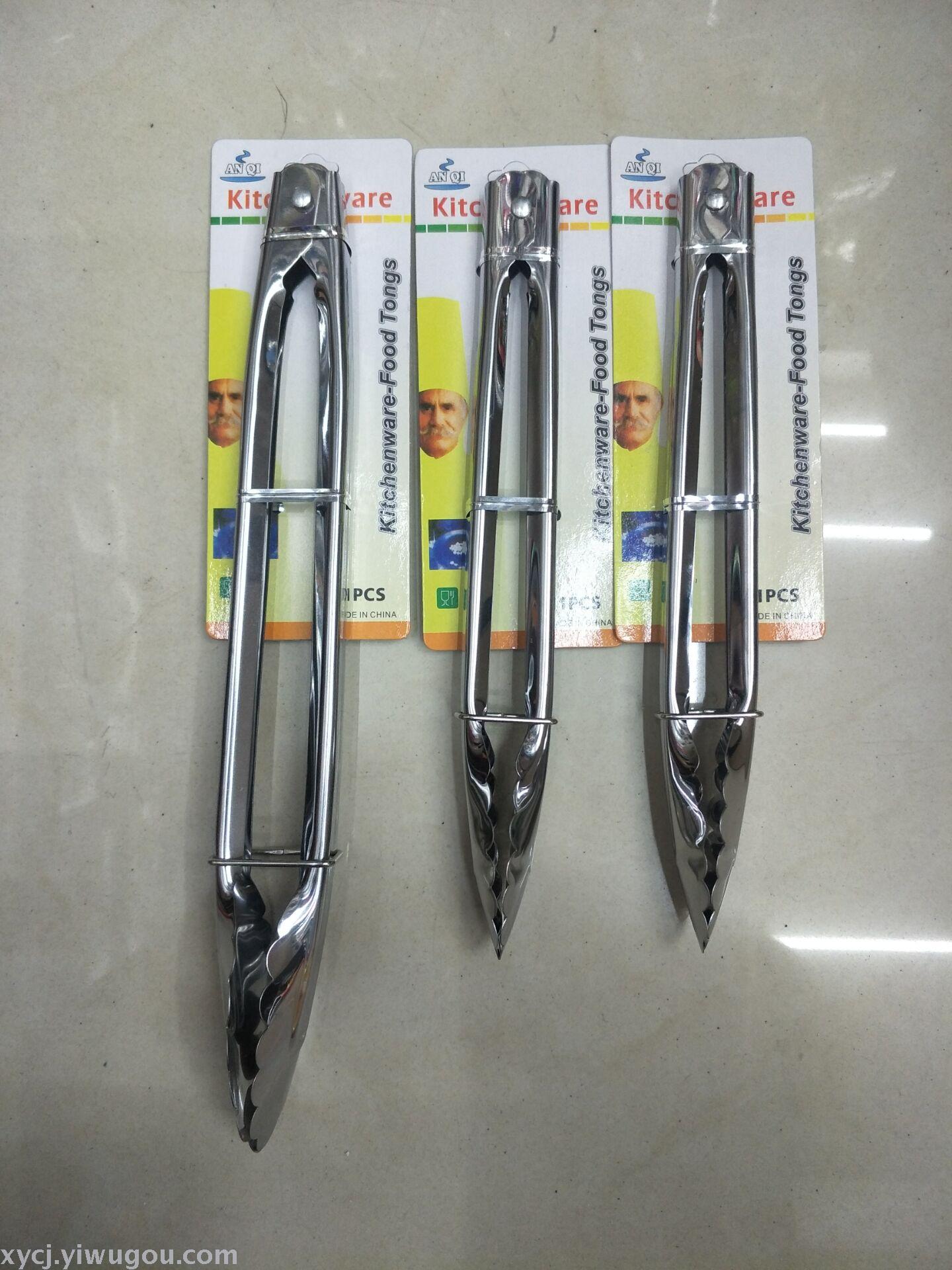 Stainless steel food tongs, 9 inches, 7 inches, 12 inches details Picture