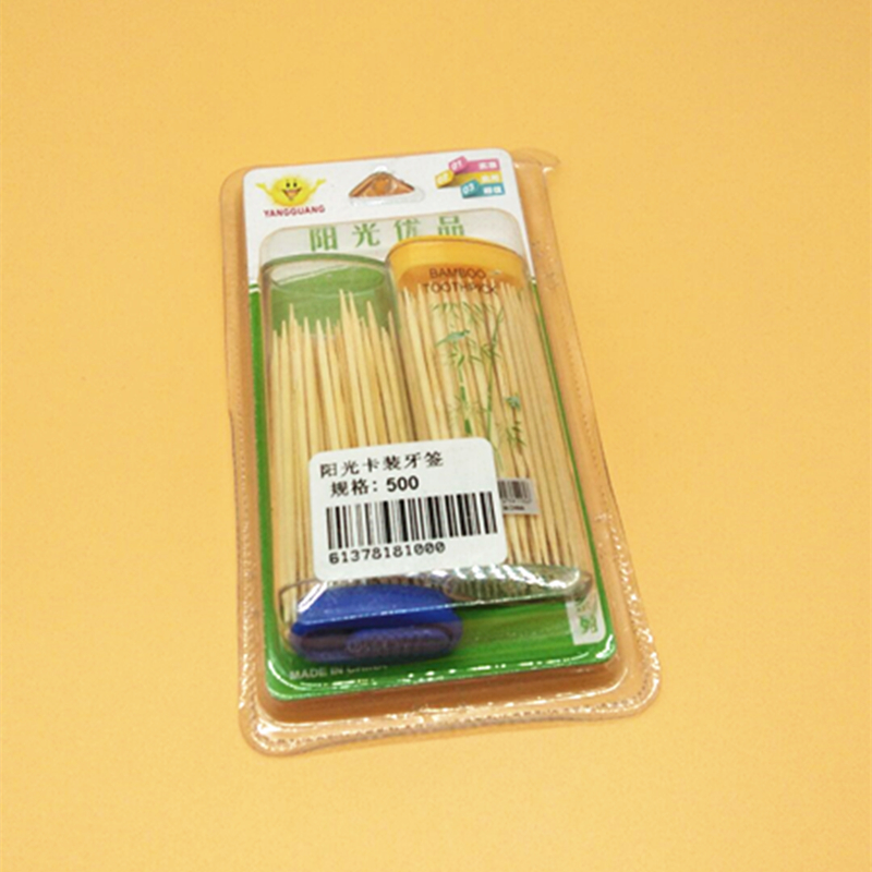 Sunshine Department Store Sunshine Card Pack: Two boxes of natural and eco-friendly bamboo toothpicks, household toothpicks, and table toothpicks