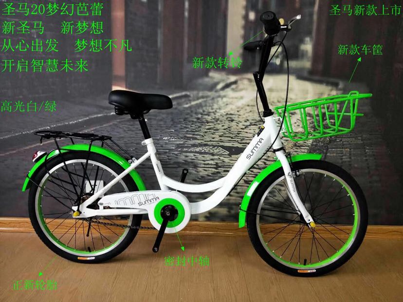 20寸梦幻芭蕾自行车，密封中轴，正新轮胎 bicycle 女装 连衣裙