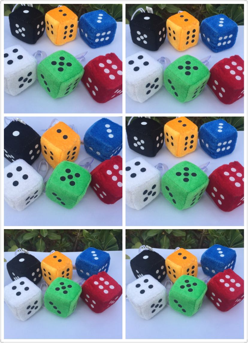 Plush toys, plush pendants, dice pendants, foreign trade gifts, expressions, dice suction cups Application Scenario