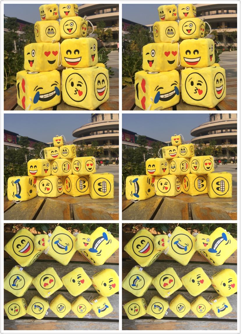 Plush toys, plush pendants, dice pendants, foreign trade gifts, expressions, dice suction cups details Picture