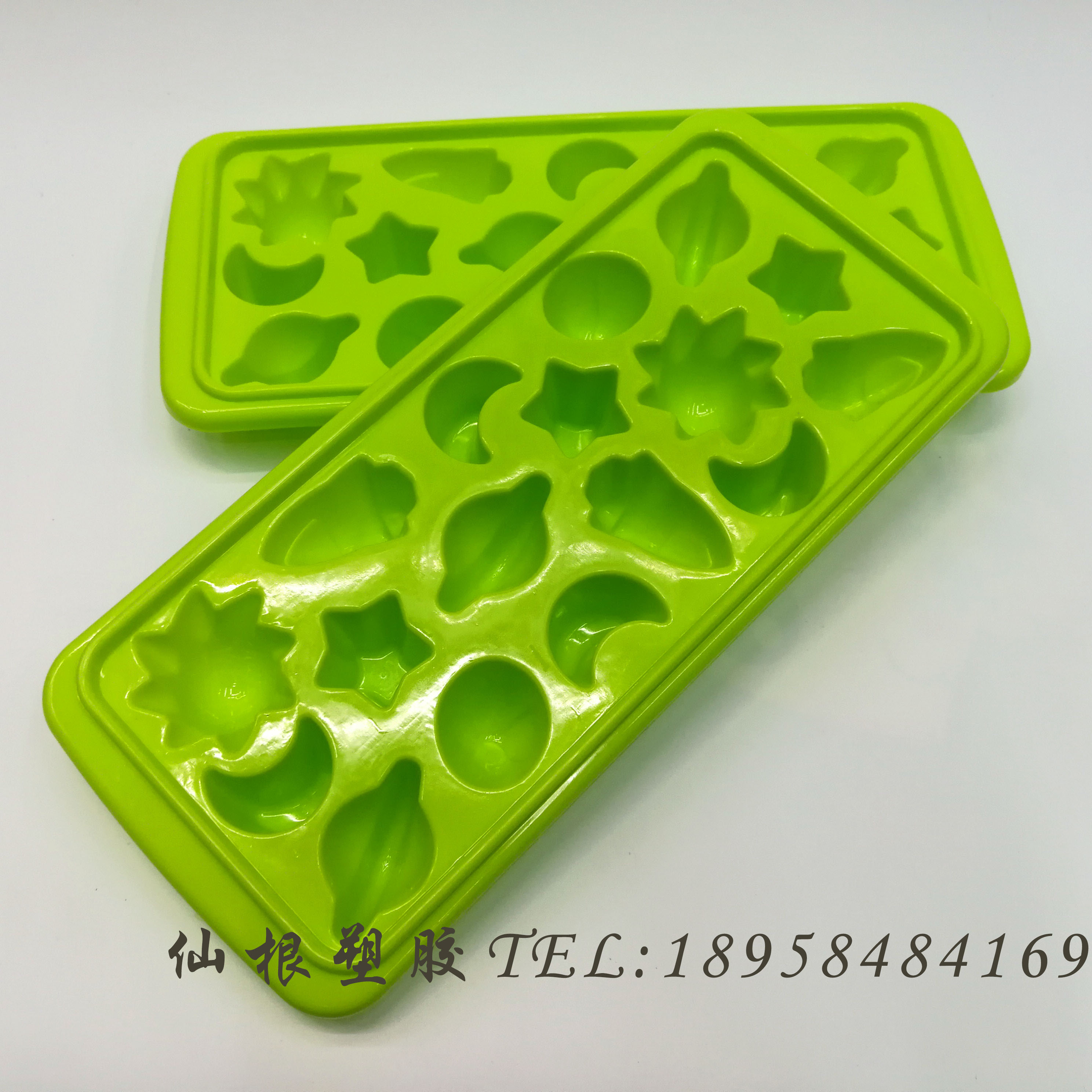 Ice tray plastic 2 for planet ice mold 17 ice cubes for ice box 229 21-17