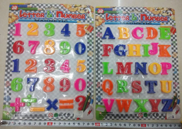 6227 [Customizable] Magnetic Cartoon Digital Letter Magnetic Sticker Creative Color Digital Fridge Magnet Application Scenario