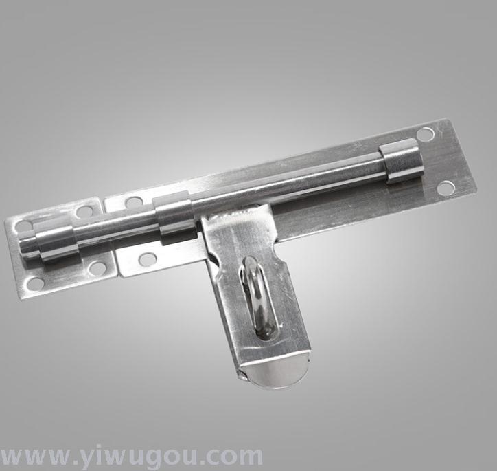 Supply 8 "stainless steel bolt bolt open mounted padlockable sanded bolt bolt durable bolt