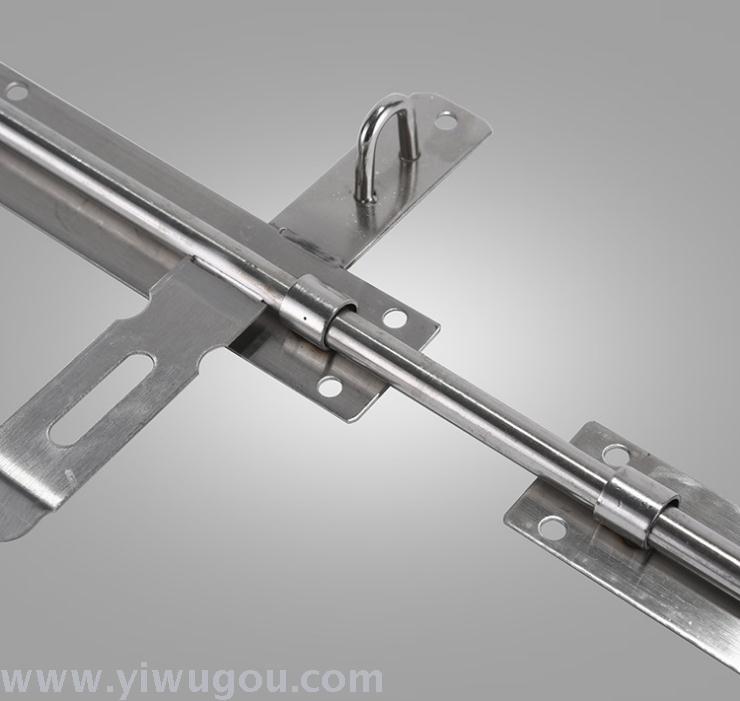 Supplying 8-inch stainless steel latch door bolts that are exposed, padlock, sandblasted and durable details Picture