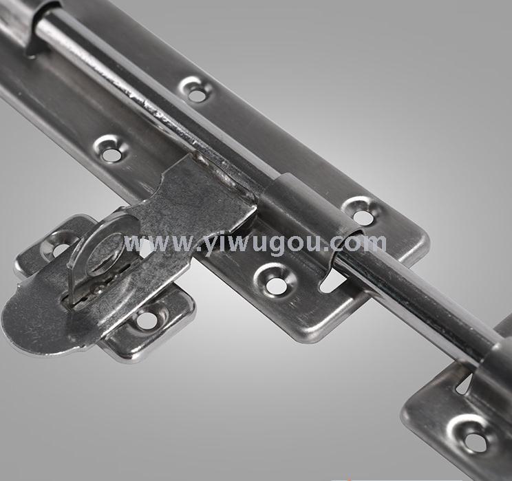 High-quality supply of 4-inch stainless steel anti-theft left and right latch, left and right door bolt exposed latch, left and right latch details Picture