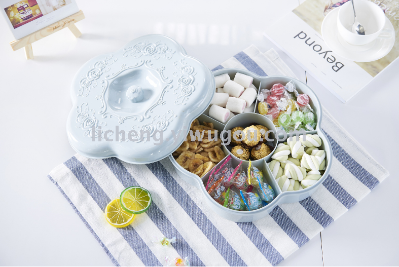علب الحلوى، غرفة المعيشة، البلاستيك مع الفاكهة المجففة Specification image