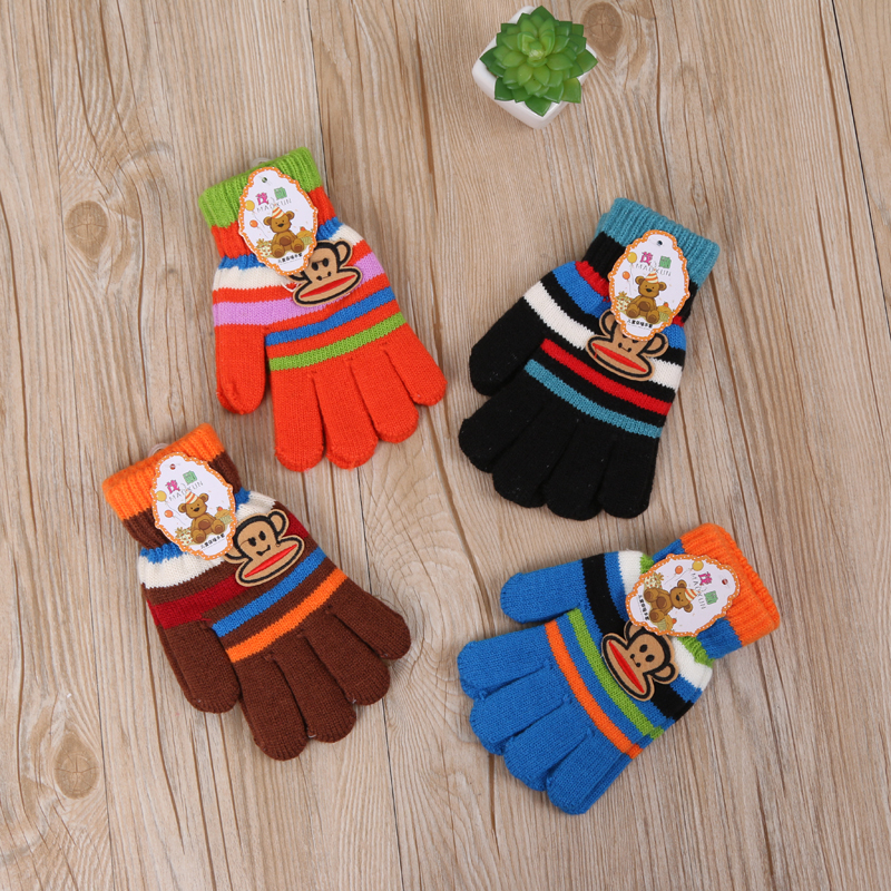 Hyatt Rabbit 2018 New Cute Mouthed Monkey Knit Gloves Comfortable Winter Warm Gloves