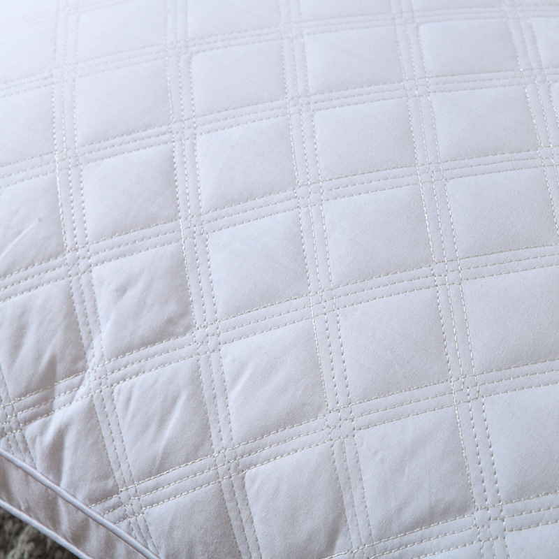 Five-Star Hotel Authentic Quilted Solid Pillow Core Pillow High Elastic Neck Pillow Bilateral Pillow Specification drawing
