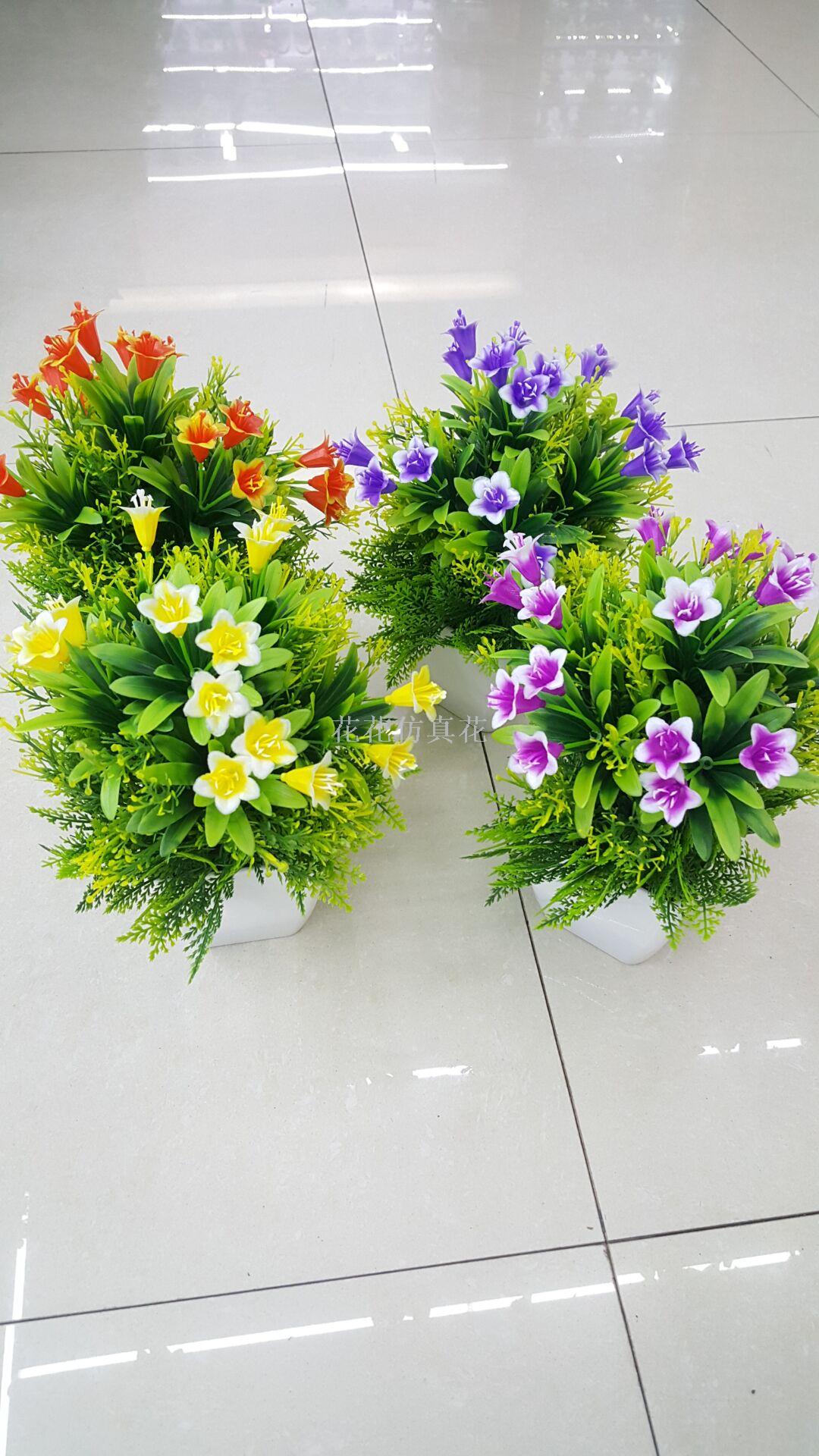 Simulation decoration square basin morning glory adds leaf to decorate sitting room bedroom study