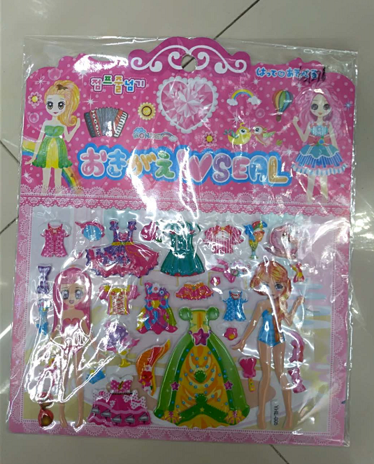 儿童卡通泡泡贴 益智  玩具贴纸细节图