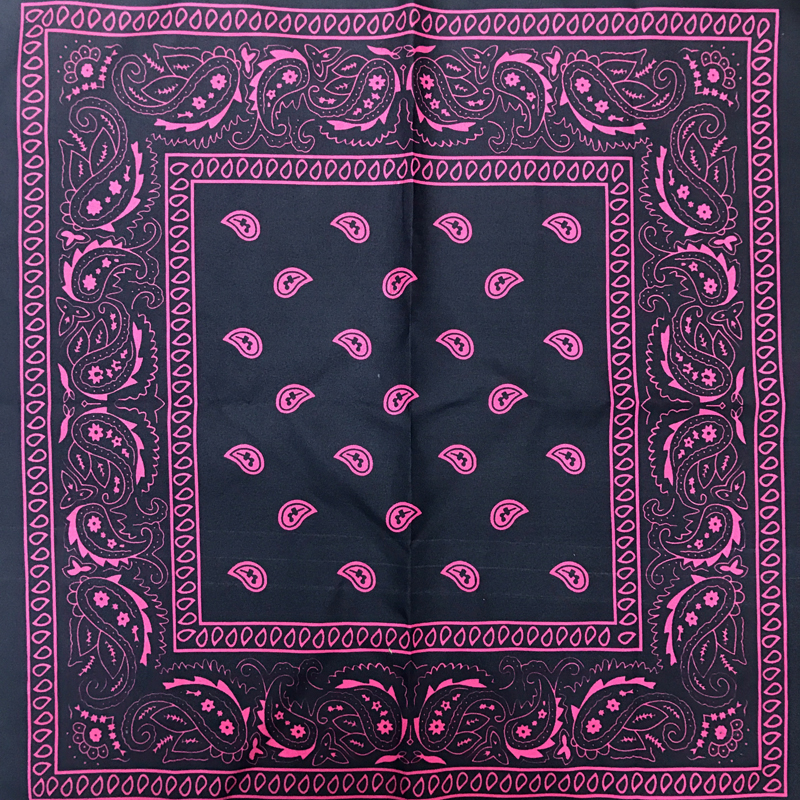 Square scarves, street stalls, foreign trade items, all-polyester amoeba headscarves, cashew flower outdoor large handkerchiefs, handkerchiefs, sports sweat-absorbing headscarves, square scarves 55CM foreign trade items