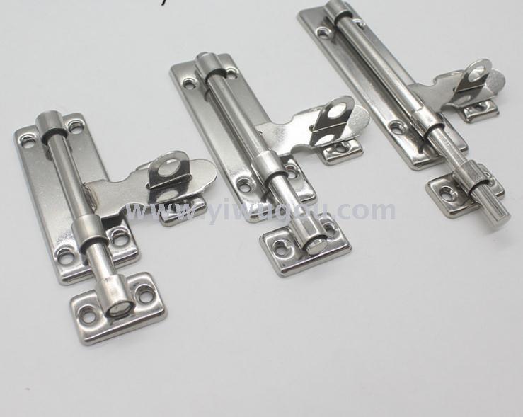 Stainless steel left and right latches open mounted welded anti-theft padlock latches door security two bolts