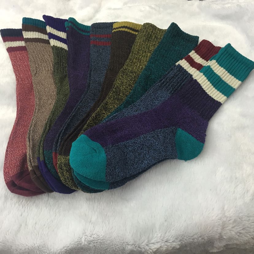Stall AB yarn foreign trade men's socks half pull wool socks sports socks boots socks thermal socks two bar socks tube socks