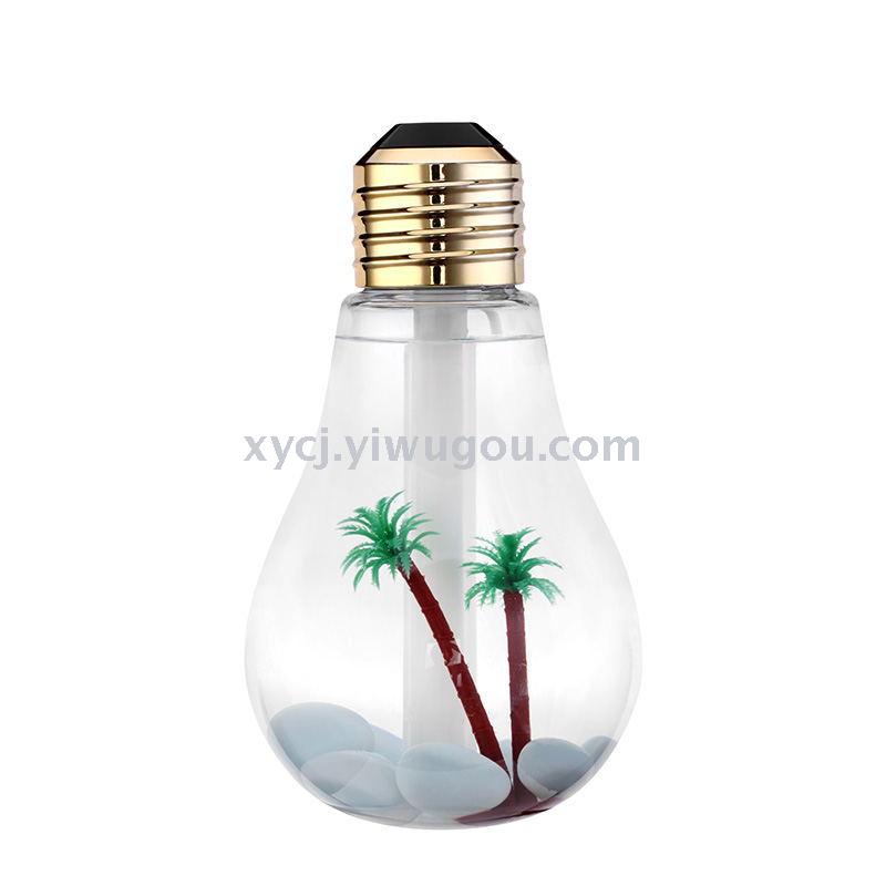 Creative bulb humidifier, seven-color led humidifier gift, Mini USB office humidifier Specification image