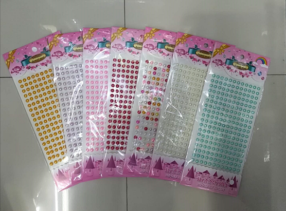 珍珠钻贴 汽车手机包包装饰贴 混色