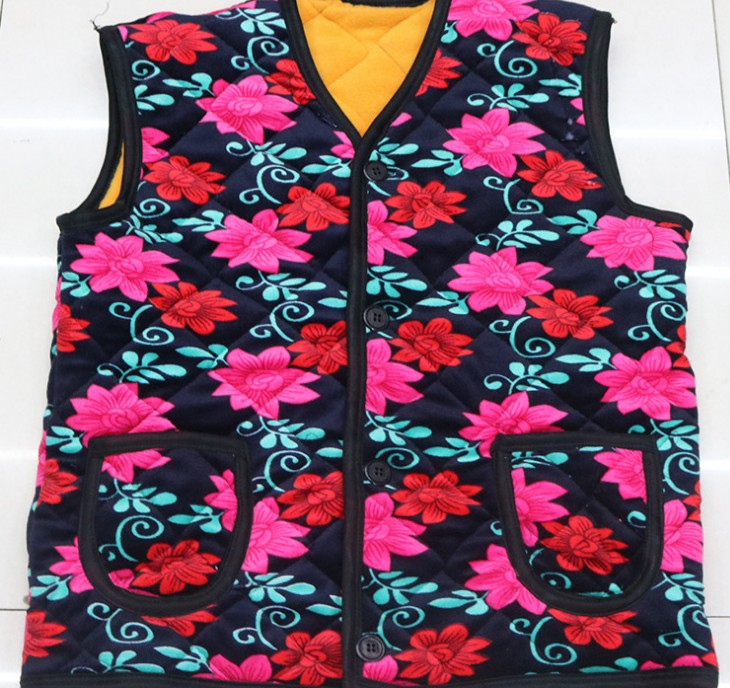 Women's vests for middle-aged and elderly people, double-sided fleece warm vests for women, cotton-padded jackets and vests for mothers Specification image