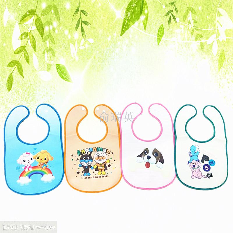 Baby saliva towel, eco-friendly EVA with fleece on the back, three-dimensional waterproof bib, baby feeding bib for children