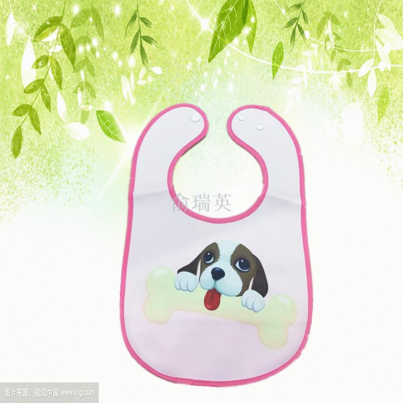 Baby saliva towel, eco-friendly EVA with fleece on the back, three-dimensional waterproof bib, baby feeding bib for children Specification image