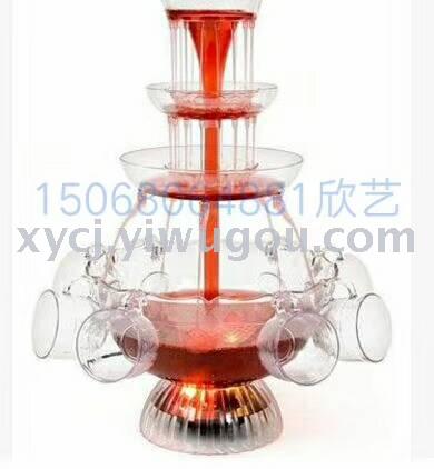 Party fountain Red wine fountain machine Hotel Champagne Restaurant Red wine fountain details Picture