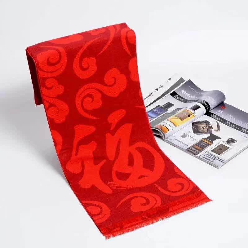 30*180 artificial cotton start red rayon scarf winter special supply thumbnail