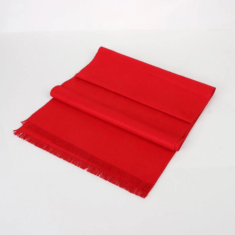 30*180 artificial cotton "Red Start" artificial cotton scarf for winter Application Scenario