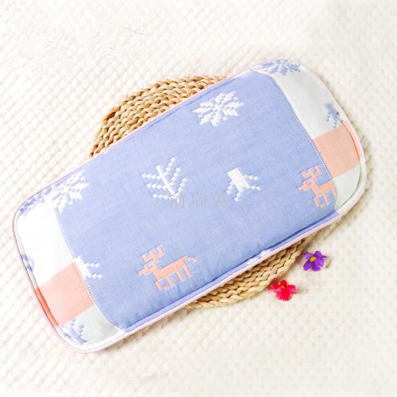 Baby and newborn anti-flat head rectangular gauze baby pillow manufacturer wholesale, consignment, customization, factory direct sales Application Scenario