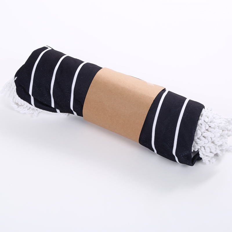 Venta directa de fábrica toalla de playa de flecos redondos de alto grado algodón estampado flecos toalla de baño details Picture