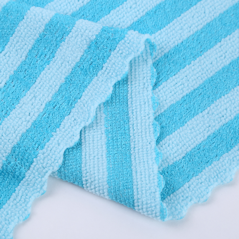 Factory direct sales of ultra-fine fiber face towels, striped ultra-fine fiber soft face towels Specification image