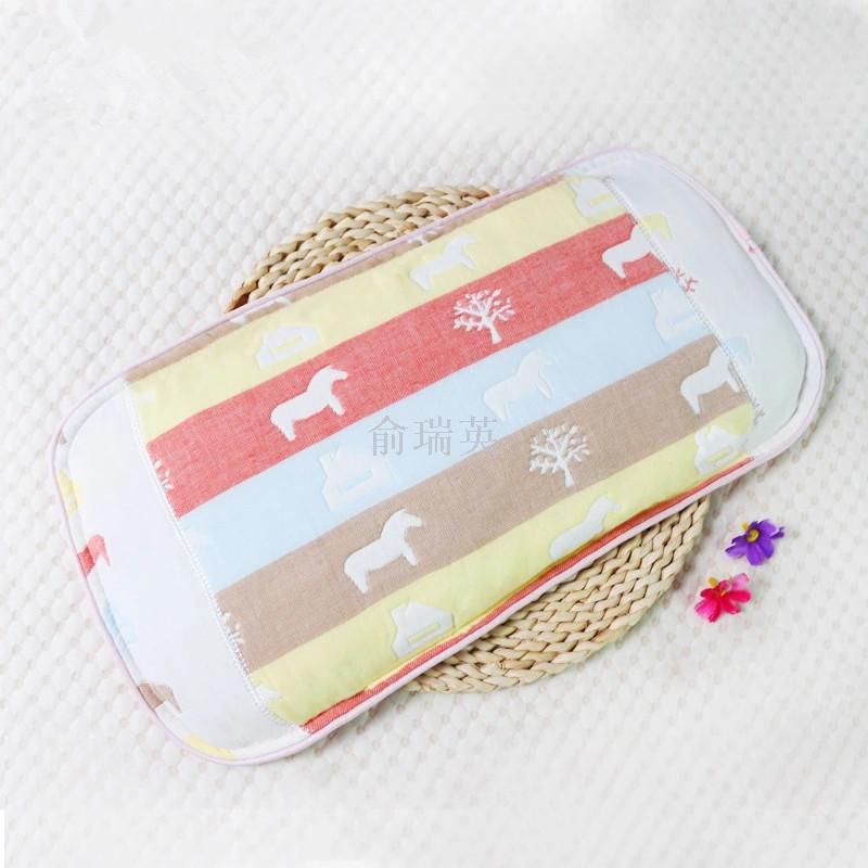 Baby and newborn anti-flat head rectangular gauze baby pillow manufacturer wholesale, consignment, customization, factory direct sales Specification image