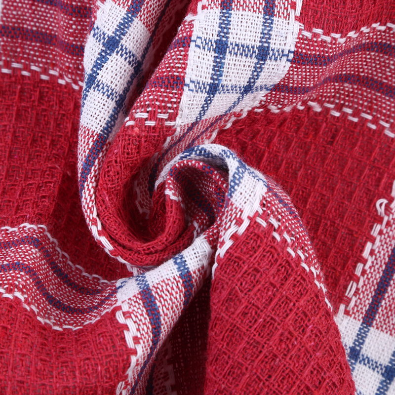 Factory direct sales of pure cotton checkered dishwipes, dishcloths, home towels and face towels Specification image