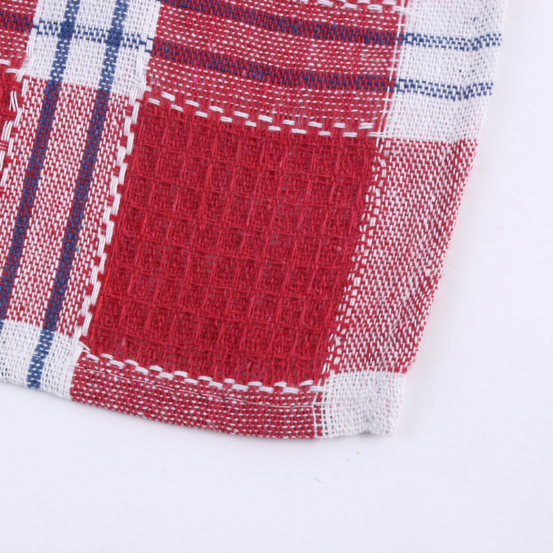 Factory direct sales of pure cotton checkered dishwipes, dishcloths, home towels and face towels Application Scenario
