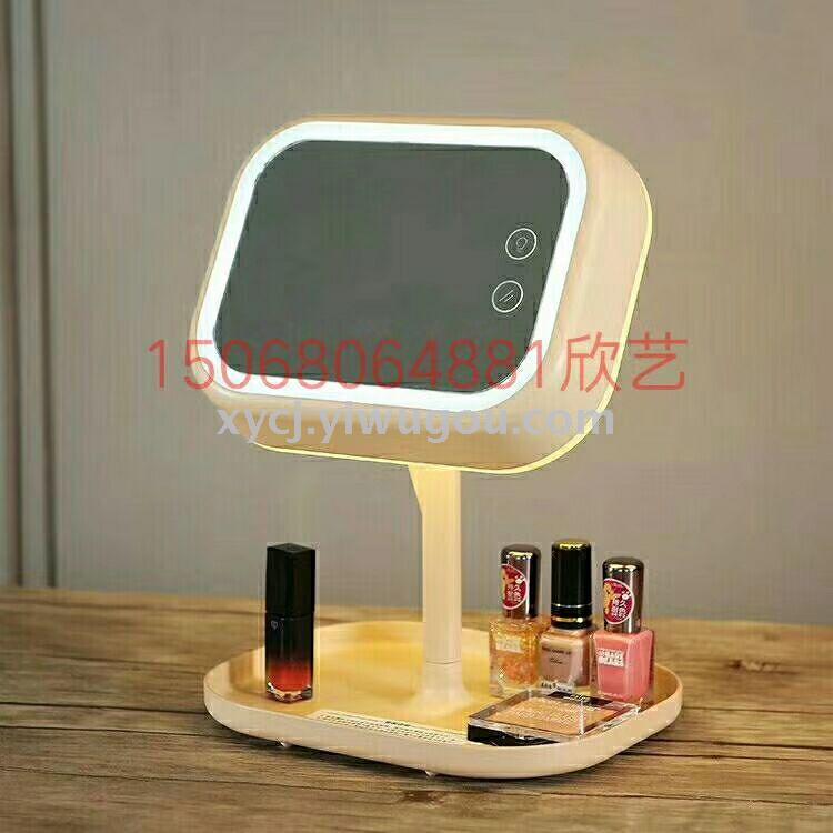 led beauty household makeup mirror and table light three-in-one makeup mirror details Picture