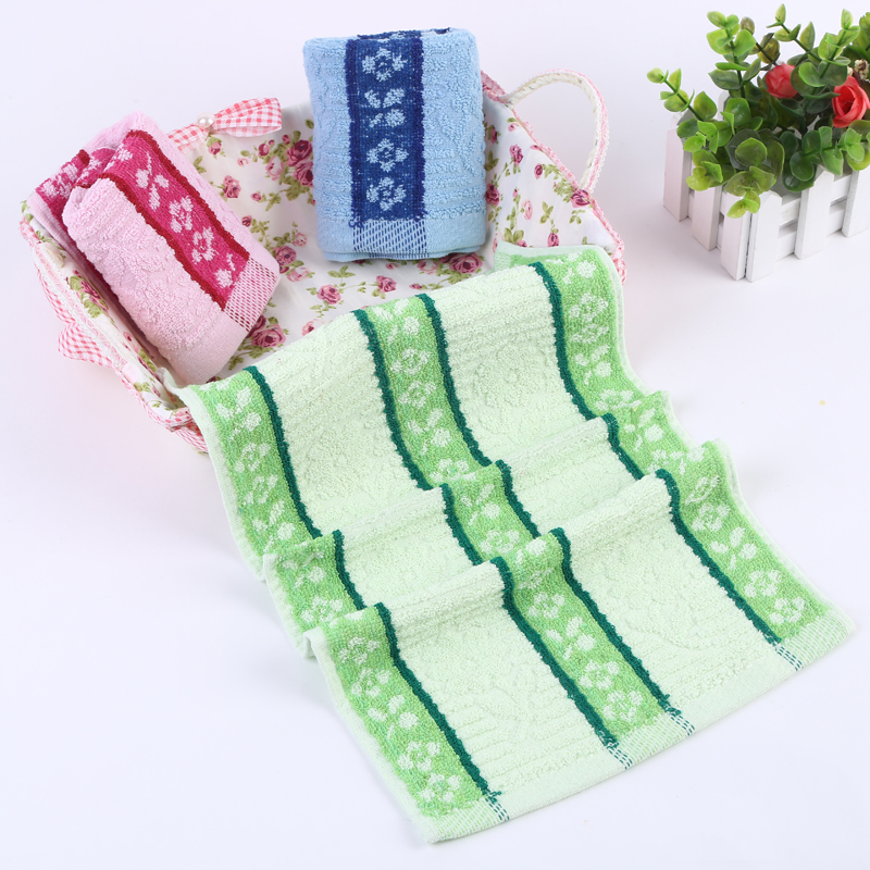 Factory direct sales of pure cotton absorbent face towels and household jacquard towels