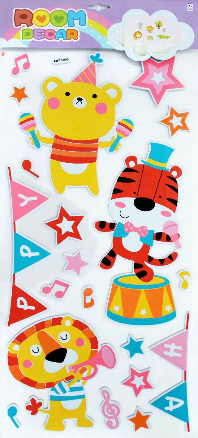 Factory direct sales of new EVA-shaped stickers, children's decorative stickers, and kindergarten decorations details Picture